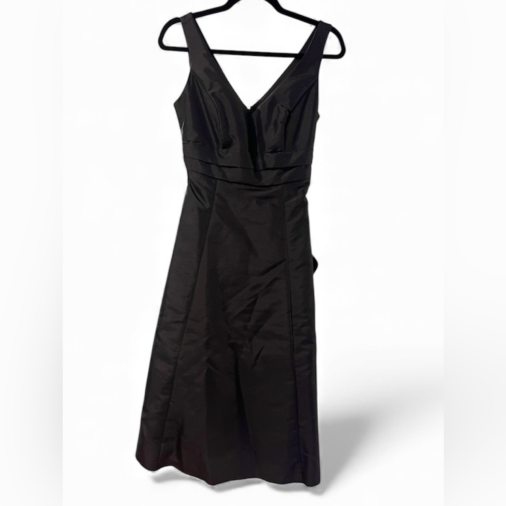 David's Bridal Black Maxi Dress